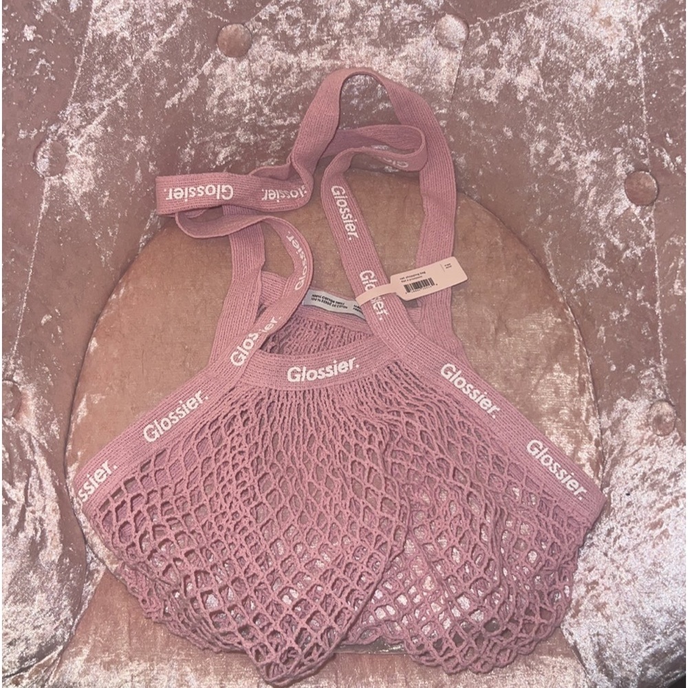Glossier pink market bag #glossier